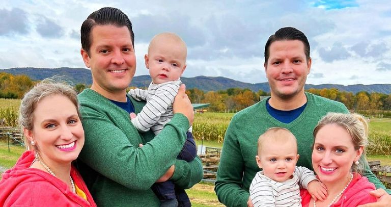 It turns out that the two sets of brothers who tied the knot with identical sisters had an unusual plan.